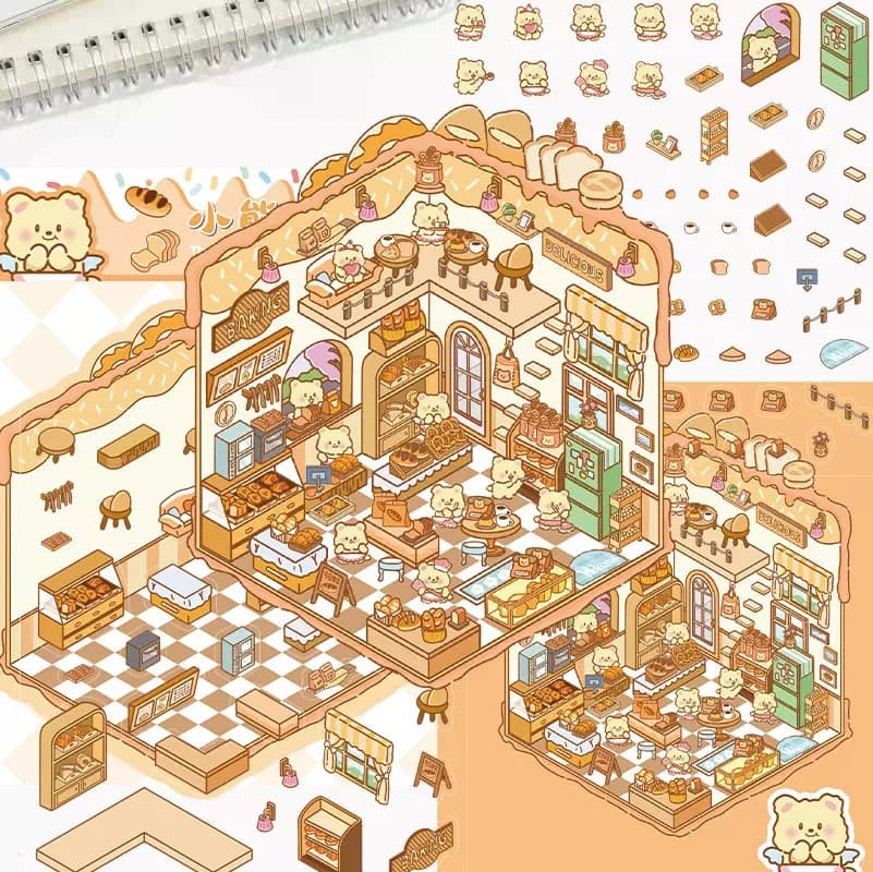 A tiny illustrated bakery